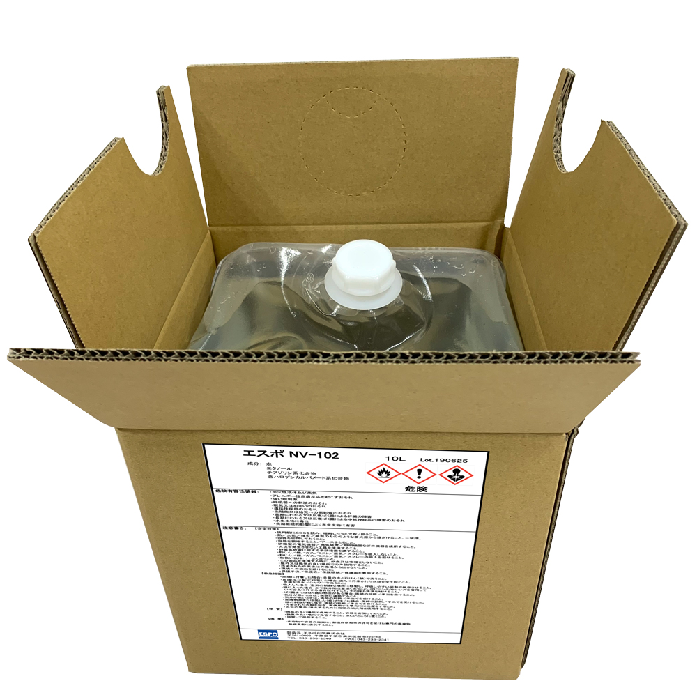 エスポNV-102荷姿（10L入りバックインボックス）