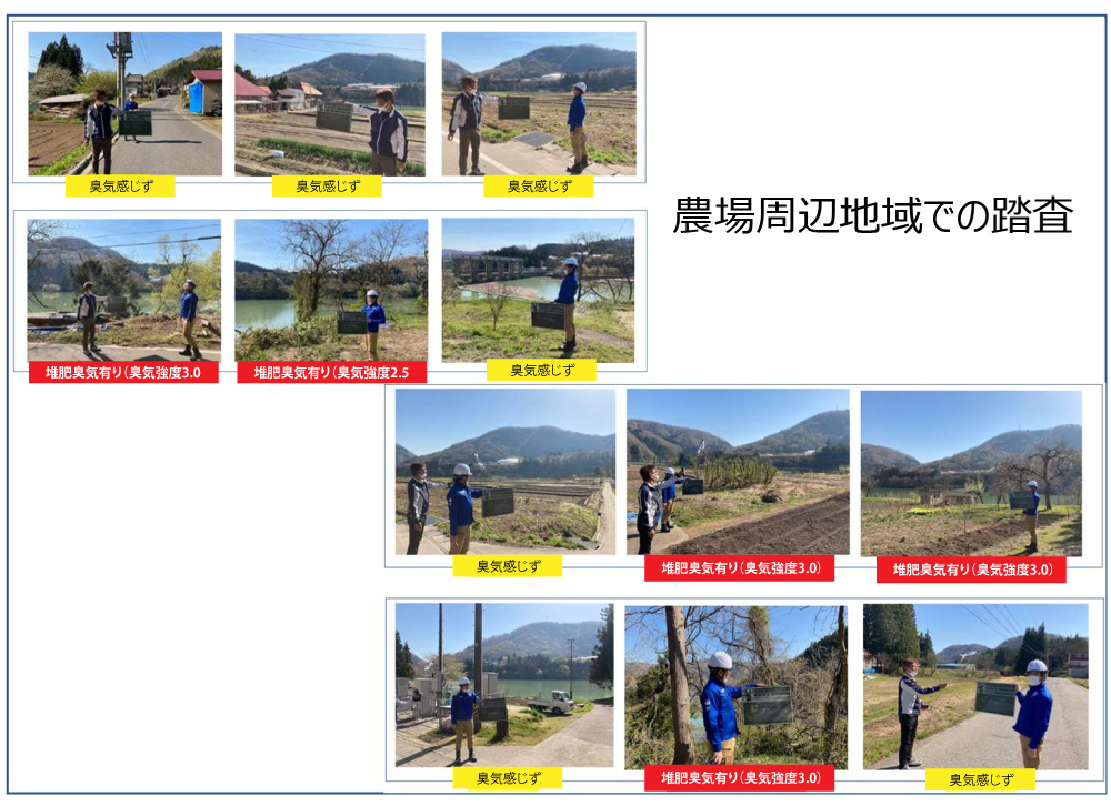 農場周辺地域での踏査